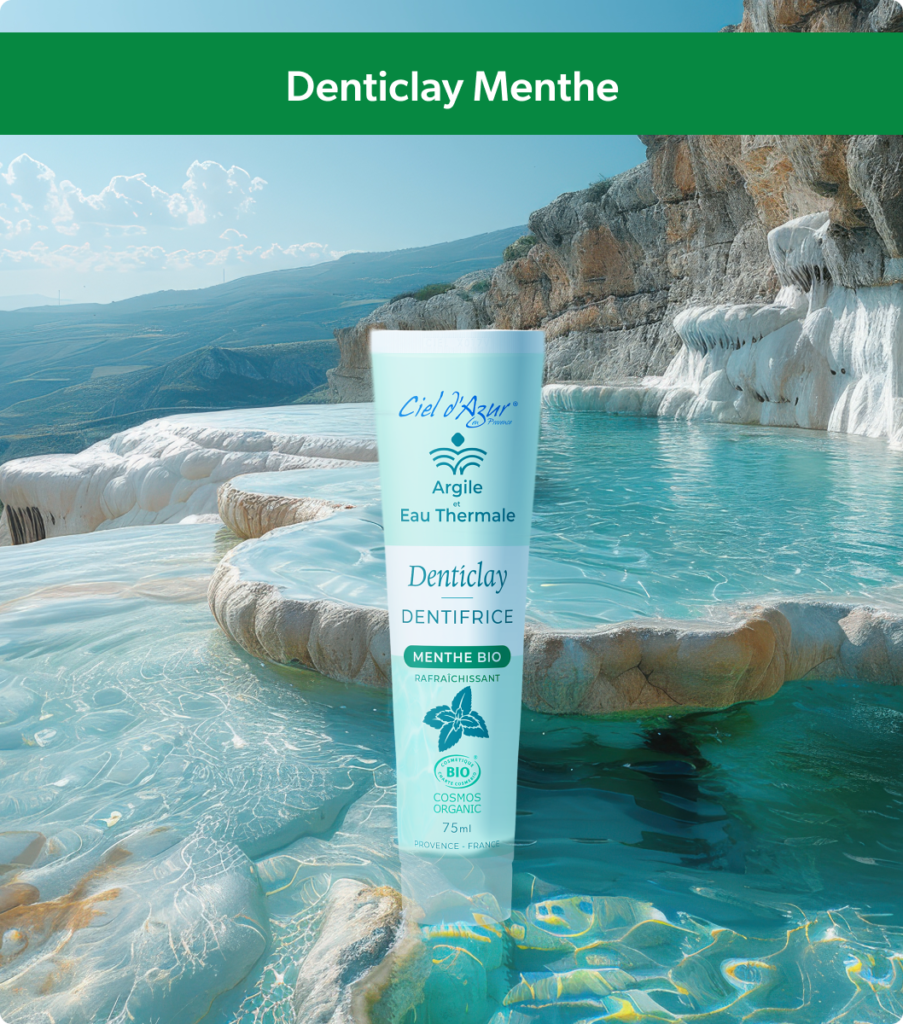 dentifrice parfum menthe à l'argile et à l'eau thermale de la marque Argile et Eau Thermale